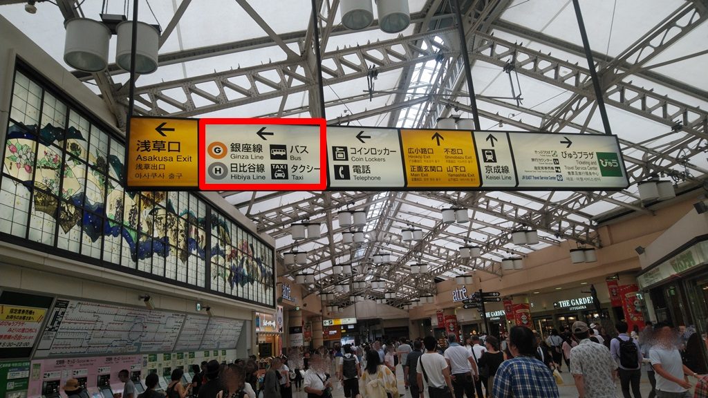 上野駅中央改札出てすぐ