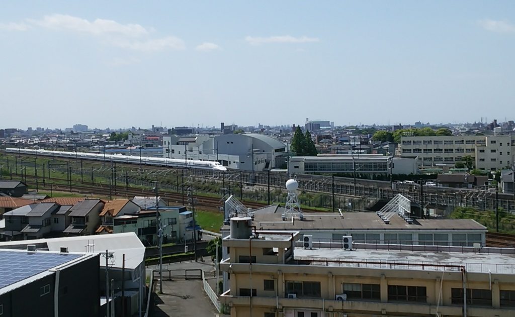 清洲城から新幹線１