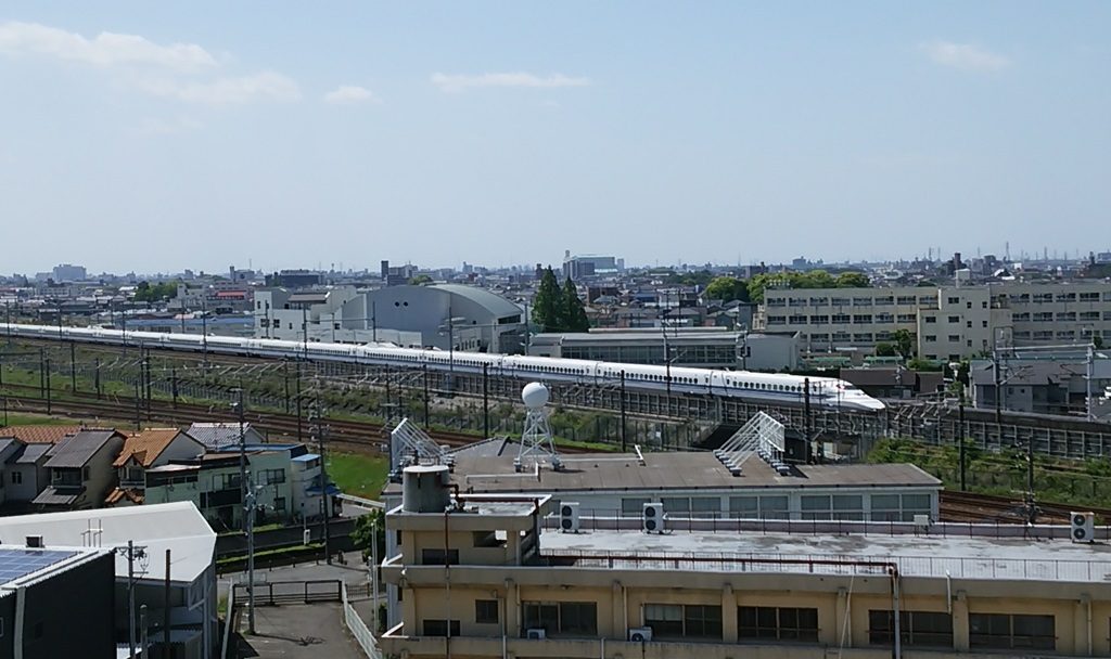 清洲城から新幹線３