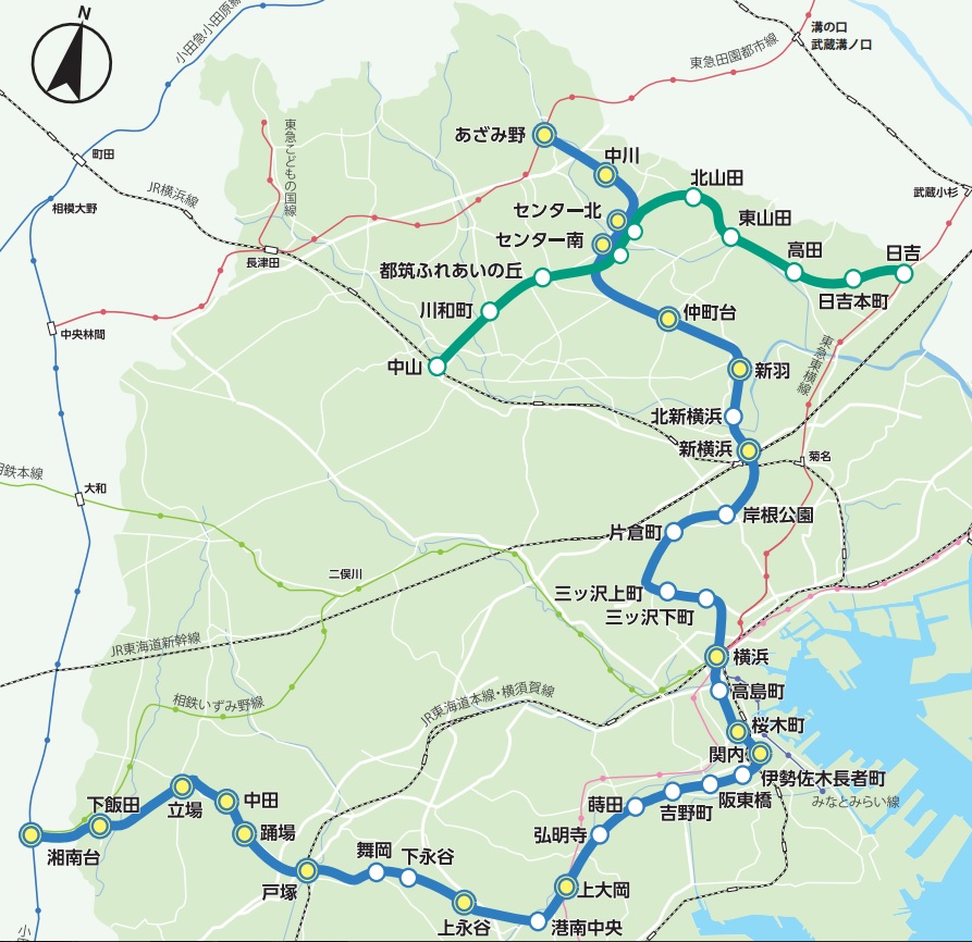 市営地下鉄路線図