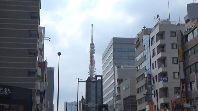 大門から東京タワー