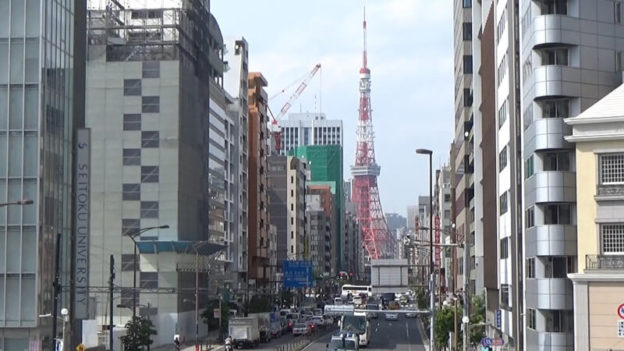 札の辻から東京タワー